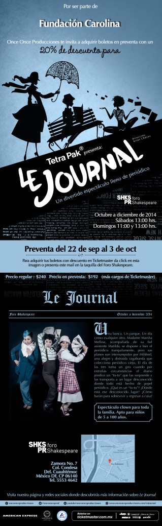 Le Journal teatro DF