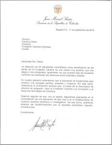 Mensaje Juan Manuel Santos a FC