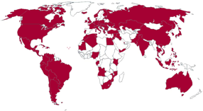 Los países que han participado en el Programa Internacional de Visitantes de Fundación Carolina son prácticamente todos los del mundo excepto algunos de África. de Oriente Próximo y del Lejano Oriente