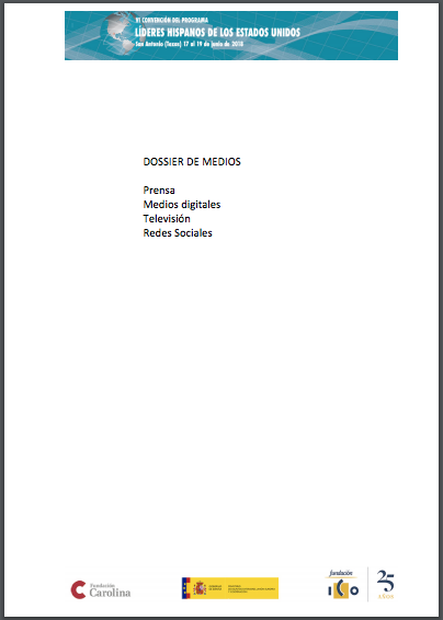 Abre el documento pdf con el dossier de medios de la V convención de líderes de Estados Unidos