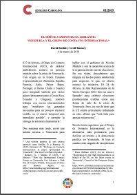 Portada documento Análisis Carolina nº 1