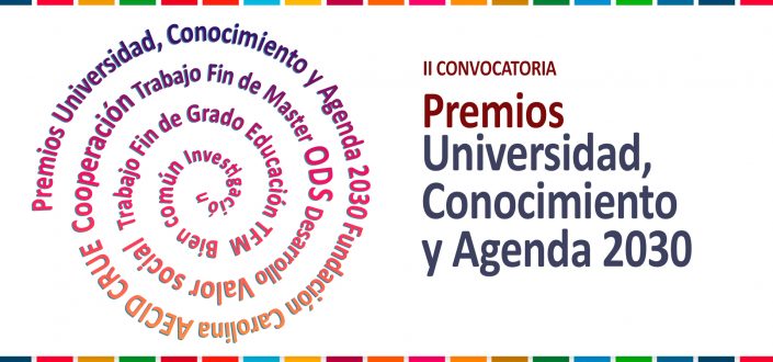 Banner de la II Convocatoria de los Premios Universidad, Conocimiento y Agenda 2030