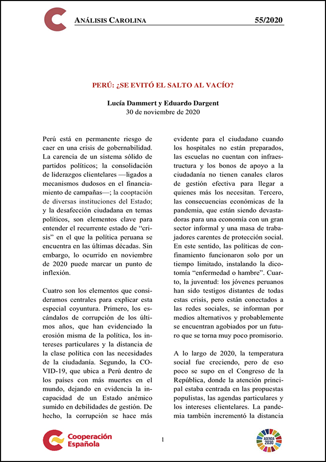 Portada Análisis Carolina número 55