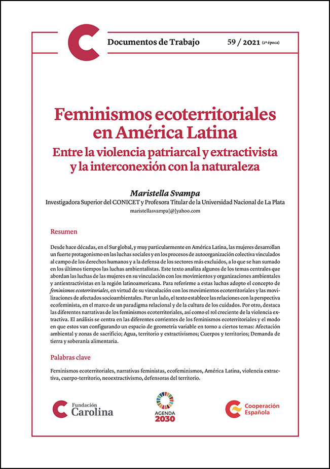 "Feminismos ecoterritoriales en América Latina. Entre la violencia patriarcal y extractivista y la interconexión con la naturaleza"