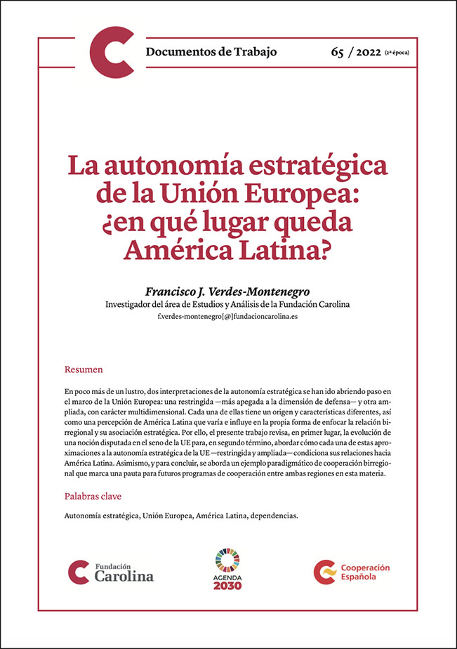 La autonomía estratégica de la Unión Europea: ¿en qué lugar queda América  Latina? - Fundación Carolina