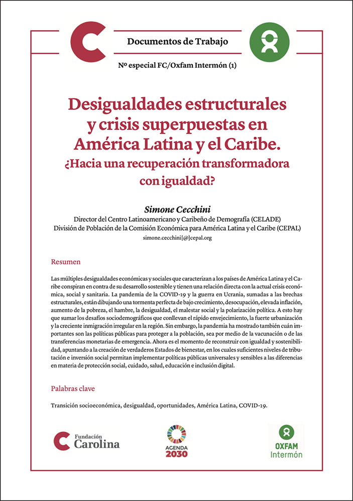 Desigualdades estructurales y crisis superpuestas en ALC: ¿Hacia una recuperación transformadora con igualdad?