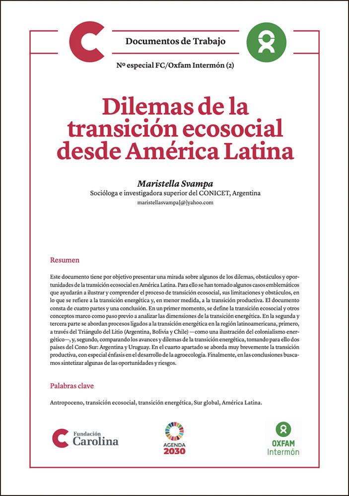 Dilemas de la transición ecosocial desde América Latina