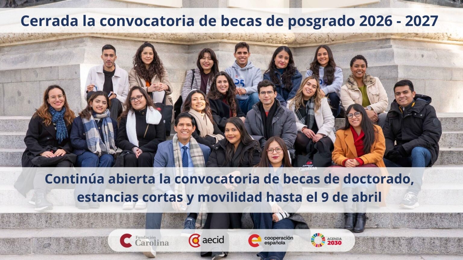 La Fundación Carolina cierra la convocatoria de becas de posgrado 2026 ...