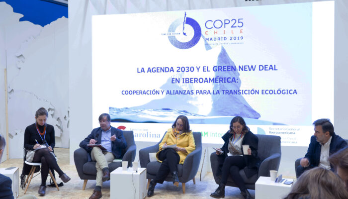 Acto COP 25 con Segib Intermon