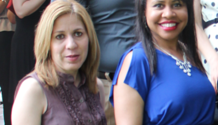 Melisa Diaz (izq) y Tanginika Cuascud