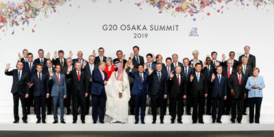 (Osaka - Japão, 28/06/2019) Presidente da República, Jair Bolsonaro, durante foto de família dos Líderes do G20.
Foto: Alan Santos / PR