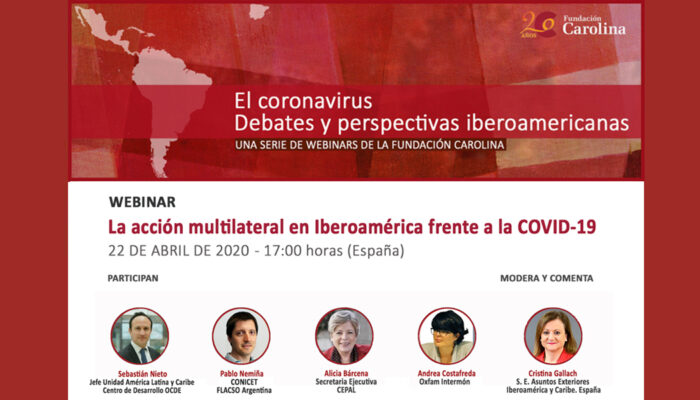Cartel webinar 2 Fundación Carolina