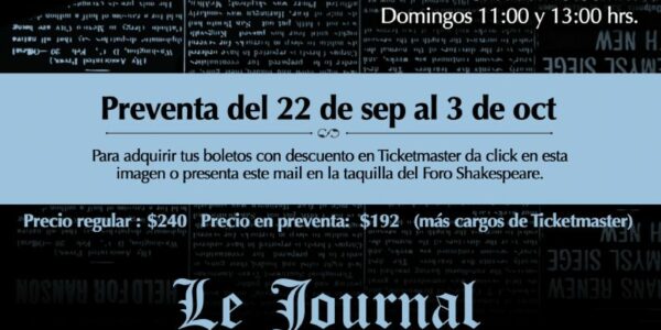 Le Journal teatro DF