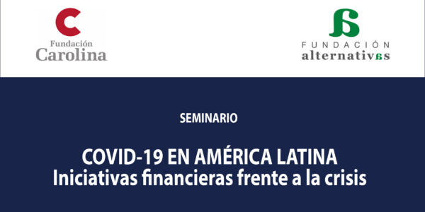 Cartel del seminario COVID 19 en América latina