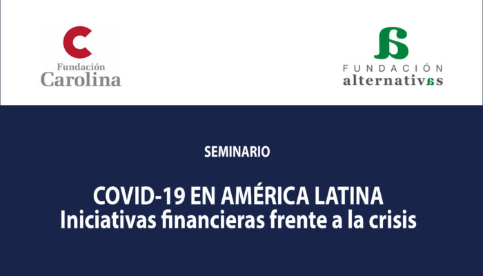 Cartel del seminario COVID 19 en América latina